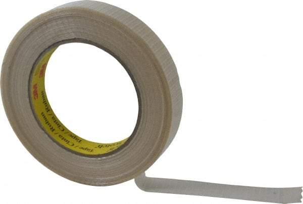 3M - 3/4" x 55 Yd Clear Rubber Adhesive Packaging Tape - Polypropylene Film Backing, 5.7 mil Thick, 150 Lb Tensile Strength, Series 8959 - Exact Tool & Supply
