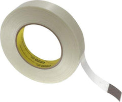 3M - 1" x 60 Yd Clear Rubber Adhesive Packaging Tape - Polypropylene Film Backing, 6.6 mil Thick, 380 Lb Tensile Strength, Series 8981 - Exact Tool & Supply