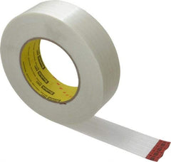 3M - 1-1/2" x 60 Yd Clear Rubber Adhesive Packaging Tape - Polypropylene Film Backing, 6.6 mil Thick, 380 Lb Tensile Strength, Series 8981 - Exact Tool & Supply