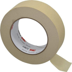 3M - 1-1/2" Wide x 60 Yd Long Tan Paper Masking Tape - Series 2307, 5.2 mil Thick, 23 In/Lb Tensile Strength - Exact Tool & Supply