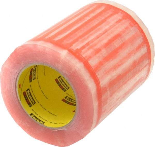 3M - 500 Piece, 8" Long x 6" Wide, Tape Roll - Document Enclosed, Clear with Orange Border - Exact Tool & Supply