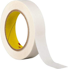 3M - 1" x 36 Yd Acrylic Adhesive Double Sided Tape - 3.9 mil Thick, Clear, Polyester Film Liner, Continuous Roll, Series 444 - Exact Tool & Supply