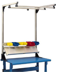 Qualtech - Steel Workbench & Workstation Shelf - Use with Hubbell SKB-030560 6' Twin Bench Rail Kit - Exact Tool & Supply