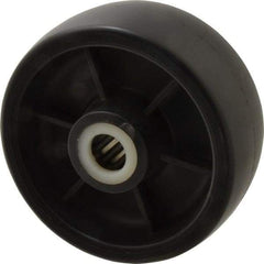 Fairbanks - 5 Inch Diameter x 2 Inch Wide, Polyolefin Caster Wheel - 650 Lb. Capacity, 2-3/16 Inch Hub Length, 3/4 Inch Axle Diameter, Roller Bearing - Exact Tool & Supply