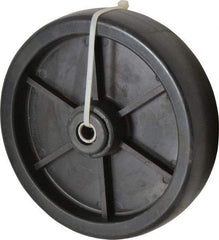 Fairbanks - 8 Inch Diameter x 2 Inch Wide, Polyolefin Caster Wheel - 800 Lb. Capacity, 2-3/16 Inch Hub Length, 3/4 Inch Axle Diameter, Roller Bearing - Exact Tool & Supply