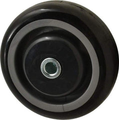 Fairbanks - 4 Inch Diameter x 1-1/4 Inch Wide, Polyurethane Caster Wheel - 250 Lb. Capacity, 1-5/8 Inch Hub Length, 3/8 Inch Axle Diameter, Ball Bearing - Exact Tool & Supply