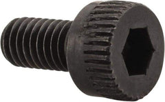Made in USA - M3x0.50 Metric Coarse Hex Socket Drive, Socket Cap Screw - Grade 12.9 Alloy Steel, Black Oxide Finish, Fully Threaded, 6mm Length Under Head - Exact Tool & Supply