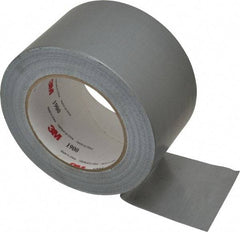 3M - 3" x 50 Yds Silver Duct Tape - 5.8 mil, Rubber Adhesive, Polyethylene Film Backing, 16 Lb/ln Tensile Strength, -65.2°F Max, Series 1900 - Exact Tool & Supply
