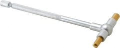 SPI - 1-1/4 to 2-1/8 Inch, 5.85 Inch Overall Length, Telescoping Gage - 5 Inch Long Handle, Hardened Tool Steel, Satin Chrome Finish and TiN Coated Working Faces - Exact Tool & Supply