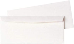 Quality Park - 9-1/2" Long x 4" Wide Gummed Flap Plain White Envelope - 24 Lb Paper Weight - Exact Tool & Supply