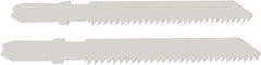 Disston - 3-1/2" Long, 12 Teeth per Inch, Bi-Metal Jig Saw Blade - Toothed Edge, 0.06" Thick, U-Shank, Raker Tooth Set - Exact Tool & Supply