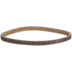 Norton - 1/4" Wide x 18" OAL, Aluminum Oxide Abrasive Belt - Aluminum Oxide, Coarse, Nonwoven, Cloth Backing - Exact Tool & Supply