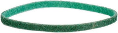 Norton - 1/4" Wide x 18" OAL, Aluminum Oxide Abrasive Belt - Aluminum Oxide, Fine, Nonwoven, Cloth Backing - Exact Tool & Supply