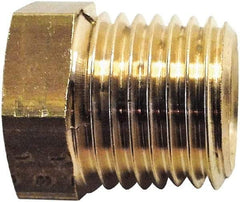 Legris - 1/2 Male Thread x 1/8 Female Thread, Brass Industrial Pipe Hex Bushing - MBSPT x FBSPP, 3,626 psi - Exact Tool & Supply