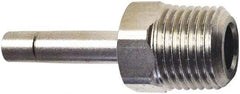 Legris - 8mm Outside Diam, 1/4 BSPT, Nickel Plated Brass Push-to-Connect Tube Male Stud Standpipe - 435 Max psi, Tube to Male BSPT Connection, FKM O-Ring - Exact Tool & Supply
