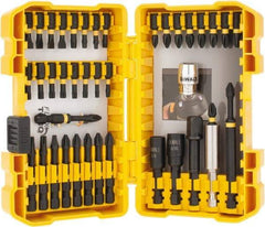 DeWALT - 40 Piece, Magnetic Hex Handle, Insert Bit Set - #1 to #3 - Exact Tool & Supply