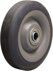 Hamilton - 5 Inch Diameter x 1-3/8 Inch Wide, Rubber on Thermoplastic Caster Wheel - 275 Lb. Capacity, 1-5/8 Inch Hub Length, 1/2 Inch Axle Diameter, Ball Bearing - Exact Tool & Supply