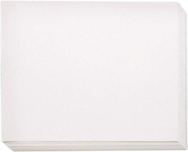 Pacon - White Four Ply Poster Board, 28 x 22 Inch, 100 per Carton, Easel Pad - For Use with Easel Stands, Tabletops or Any Supporting Surface - Exact Tool & Supply