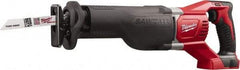 Milwaukee Tool - 18V, 0 to 3,000 SPM, Cordless Reciprocating Saw - 1-1/8" Stroke Length, 19" Saw Length, Lithium-Ion Batteries Not Included - Exact Tool & Supply