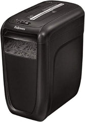 FELLOWES - 5/32 x 1-1/2" Strip, Cross Cut Manual Shredder - 14-5/8" Long x 9.2" Wide x 16" High, Level 3 Security, 6 Gal Wastebasket - Exact Tool & Supply