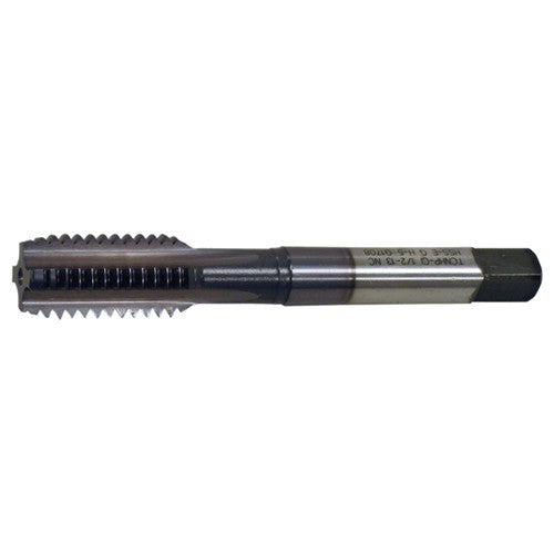 M10x1.5 4 Flute D6 HSS (M4) CNC For Cast Iron & Harder Materials Straight Flute Tap- TiCN - Exact Tool & Supply