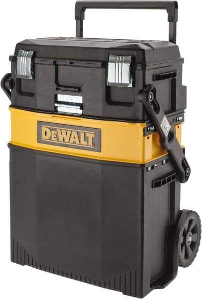 DeWALT - 29" Wide x 27" High x 21" Deep, Tool Cart - 90 Lb Capacity, Black - Exact Tool & Supply