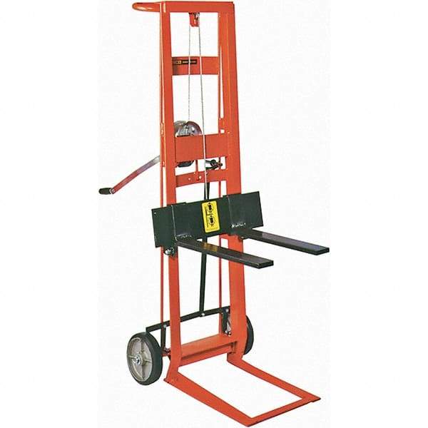 Wesco Industrial Products - 750 Lb Capacity, 40" Lift Height, Manual Winch Manually Operated Lift - Exact Tool & Supply