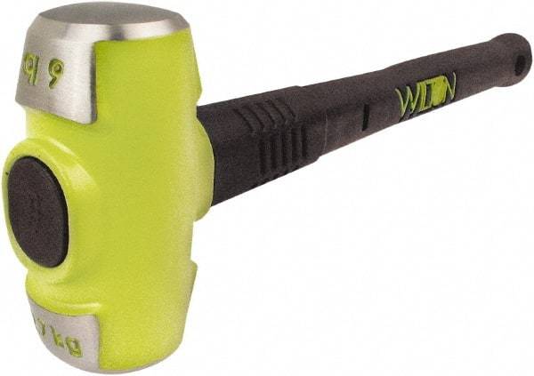 Wilton - 6 Lb Head, 16" Long Sledge Hammer - Steel Head, Steel Handle with Grip - Exact Tool & Supply