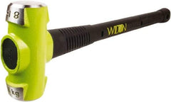 Wilton - 8 Lb Head, 30" Long Sledge Hammer - Steel Head, Steel Handle with Grip - Exact Tool & Supply