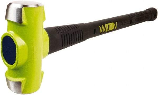 Wilton - 6 Lb Head, 36" Long Sledge Hammer - Steel Head, Steel Handle with Grip - Exact Tool & Supply