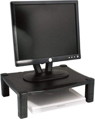 Kantek - Black Adjustable Stand - Use with Monitor, Printer, Laptop - Exact Tool & Supply