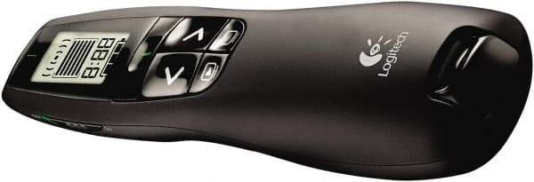 Logitech - Black Wireless Presenter - Use with Windows Vista, 7, Windows 8 - Exact Tool & Supply