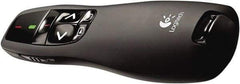 Logitech - Black Wireless Presenter - Use with Windows XP, Vista, 7, 8 - Exact Tool & Supply