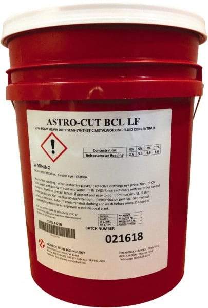 Monroe Fluid Technology - 5 Gal Pail Cutting & Grinding Fluid - Semisynthetic - Exact Tool & Supply
