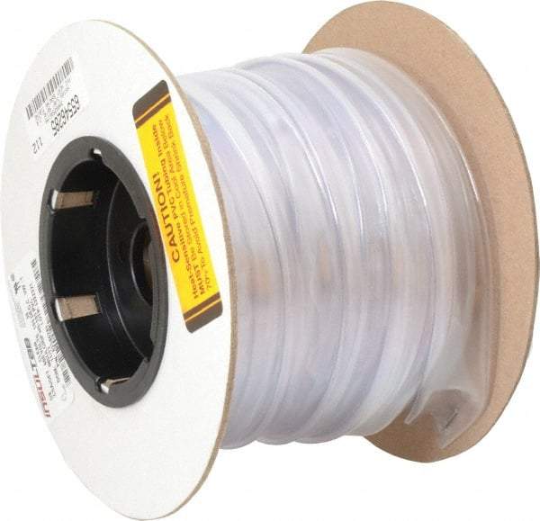 Made in USA - 2:1, PVC Heat Shrink Electrical Tubing - Clear - Exact Tool & Supply