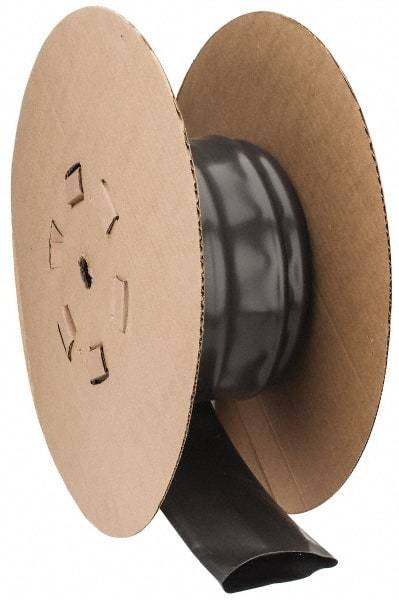Made in USA - 2:1, PVC Heat Shrink Electrical Tubing - Black - Exact Tool & Supply