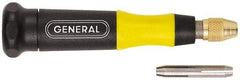General - 4-1/2" Long, 1/8" Capacity, Pin Vise - Handle Storage, 5 Pieces - Exact Tool & Supply