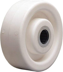 Hamilton - 4 Inch Diameter x 1-1/2 Inch Wide, Polyolefin Caster Wheel - 400 Lb. Capacity, 1-5/8 Inch Hub Length, 5/8 Inch Axle Diameter, Straight Roller Bearing - Exact Tool & Supply