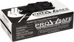 PRO-SAFE - 100 Piece Pack, Size 2XL, 5 mil, Industrial Grade, Powder Free Nitrile Disposable Gloves - Exact Tool & Supply
