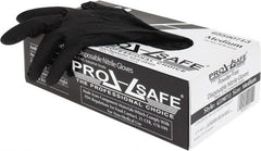 PRO-SAFE - Size M, 5 mil, Industrial Grade, Powder Free Nitrile Disposable Gloves - Exact Tool & Supply