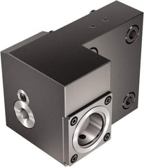 Sandvik Coromant - Right Hand Cut, C5 Modular Connection, Adapter/Mount Lathe Modular Clamping Unit - 50mm Square Shank Diam, 3.76" OAL, Through Coolant - Exact Tool & Supply