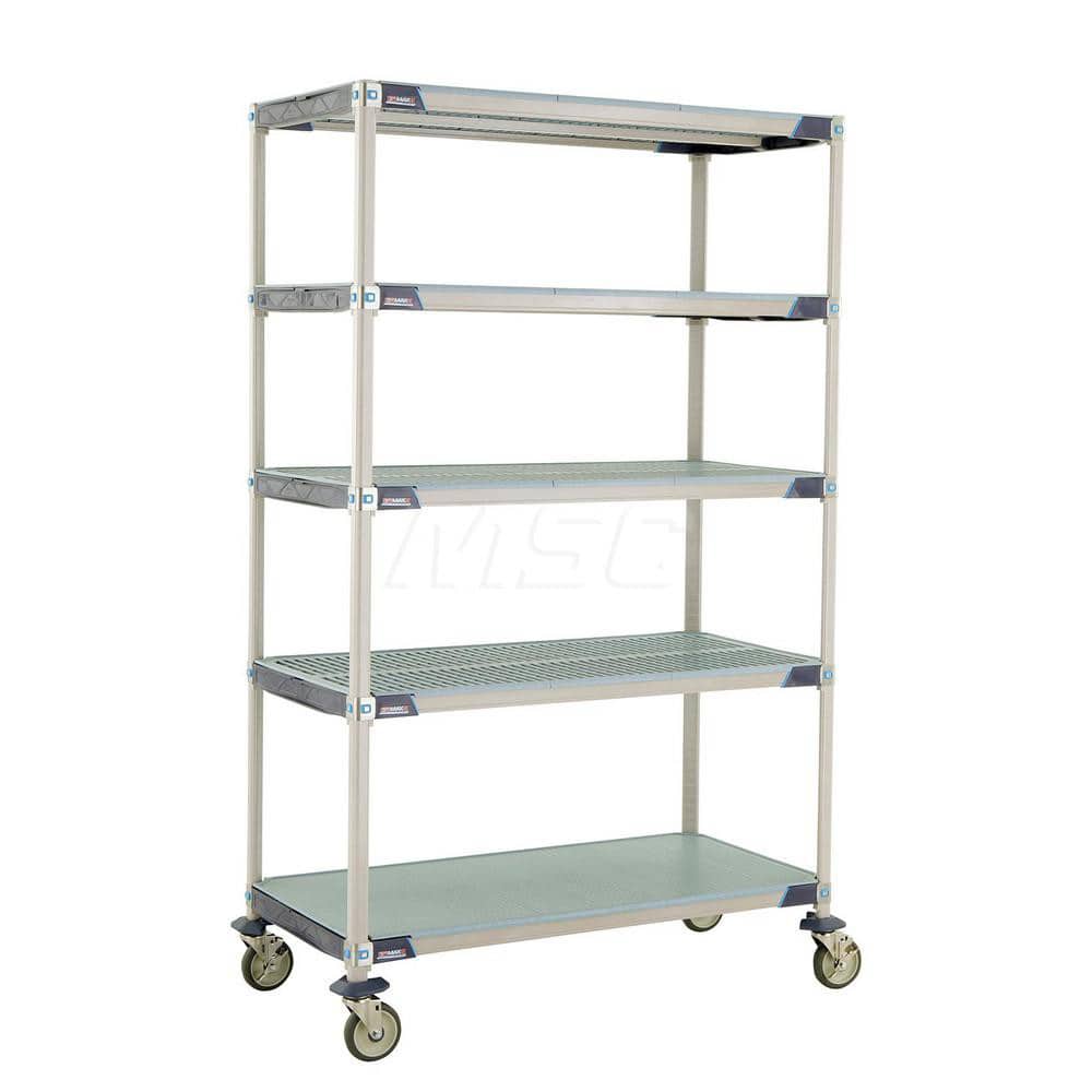 Metro - Carts; Type: Industrial Cart ; Load Capacity (Lb.): 900.000 ; Number of Shelves: 5 ; Width (Inch): 26-5/16 ; Length (Inch): 49-3/4 ; Height (Inch): 79-5/16 - Exact Tool & Supply