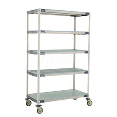 Metro - Carts; Type: Industrial Cart ; Load Capacity (Lb.): 900.000 ; Number of Shelves: 5 ; Width (Inch): 26-5/16 ; Length (Inch): 49-3/4 ; Height (Inch): 79-5/16 - Exact Tool & Supply
