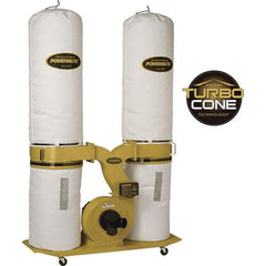 Jet - 230 Volt Dust Collector - 230 CFM Air Flow, 11.31" Static Pressure Water Level - Exact Tool & Supply