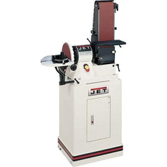 Jet - 48" Long x 6" Wide Belt, 9" Diam, Combination Sanding Machine - 0.75 hp, Single Phase - Exact Tool & Supply
