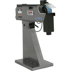 Jet - 79" Long x 3" Wide Belt Grinder - 4 hp, 220 Volts - Exact Tool & Supply