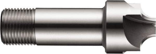DORMER - 1/8" Radius, 1/2" Mill Diam, 4 Flute High Speed Steel Corner Rounding End Mill - Single End, Uncoated, 2.3819" OAL, 1/2" Shank Diam - Exact Tool & Supply