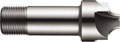 DORMER - 1/2" Radius, 1-3/8" Mill Diam, 4 Flute High Speed Steel Corner Rounding End Mill - Single End, Uncoated, 3-1/4" OAL, 1" Shank Diam - Exact Tool & Supply