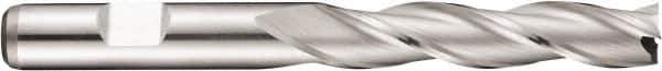 DORMER - 3 Flute Cobalt Roughing & Finishing Square End Mill - Uncoated, Weldon Shank, 30° Helix, Centercutting, Extra Long Length - Exact Tool & Supply