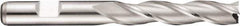 DORMER - 3 Flute Cobalt Roughing & Finishing Square End Mill - Uncoated, Weldon Shank, 30° Helix, Centercutting, Extra Long Length - Exact Tool & Supply